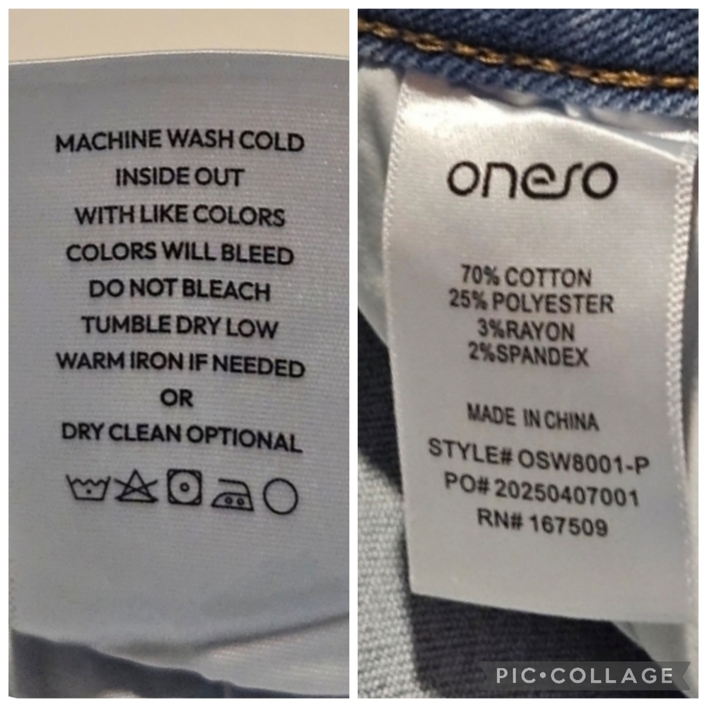 Oneso Mid Rise Wide Leg Jeans Various Sizes - Picture 10 of 16